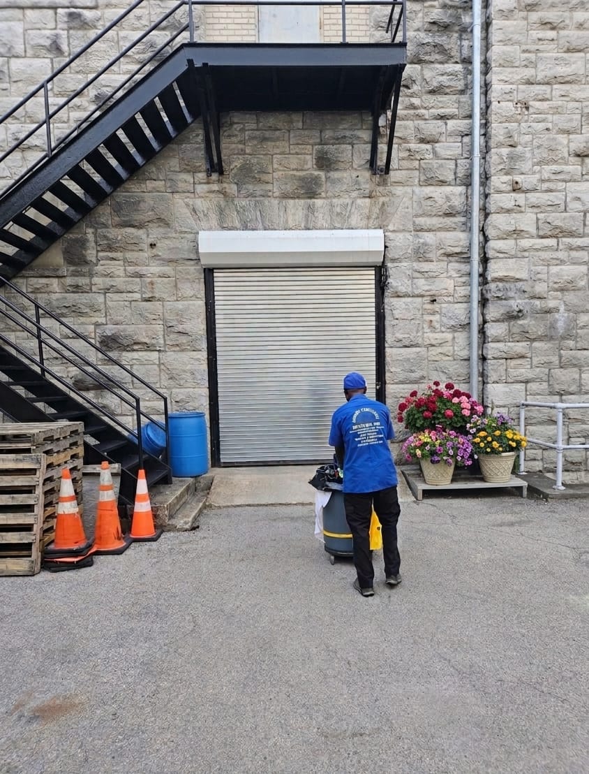 Staff pushing barrel